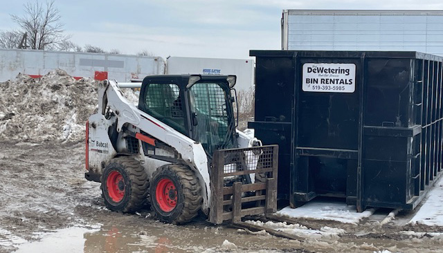 dewetering bobcat services & bin rental